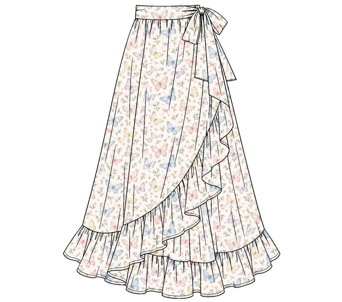 PO11 - Social Butterfly Mom Skirt - TAT February