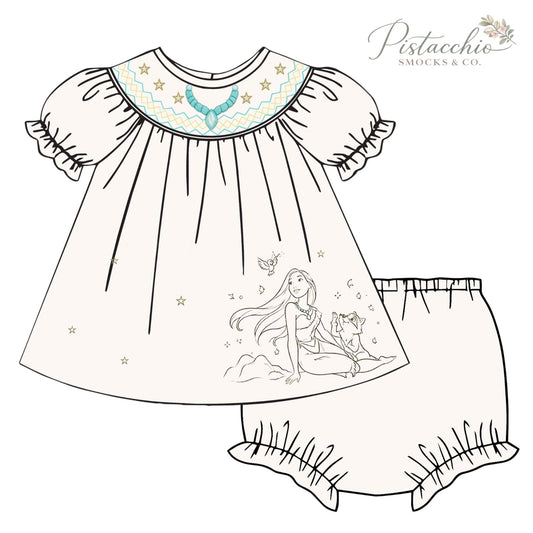 Heirloon necklace diaper set mockup