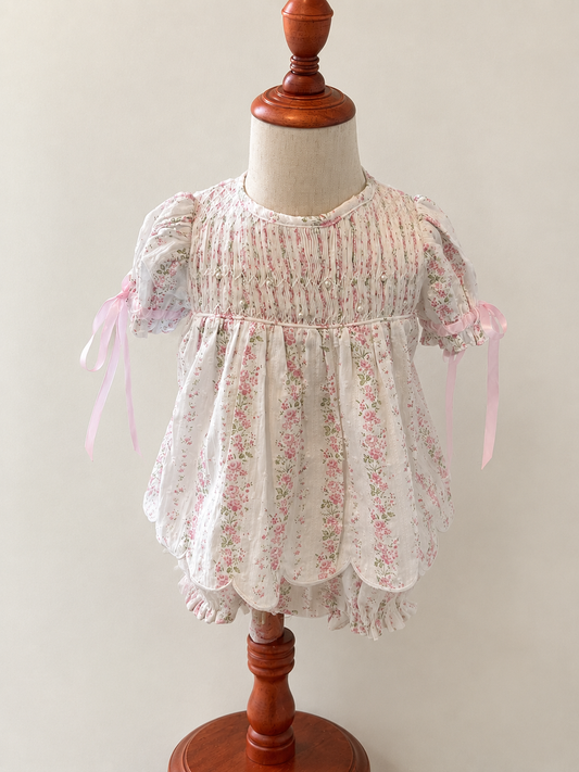 RTS - Pink Meadow Diaper Set