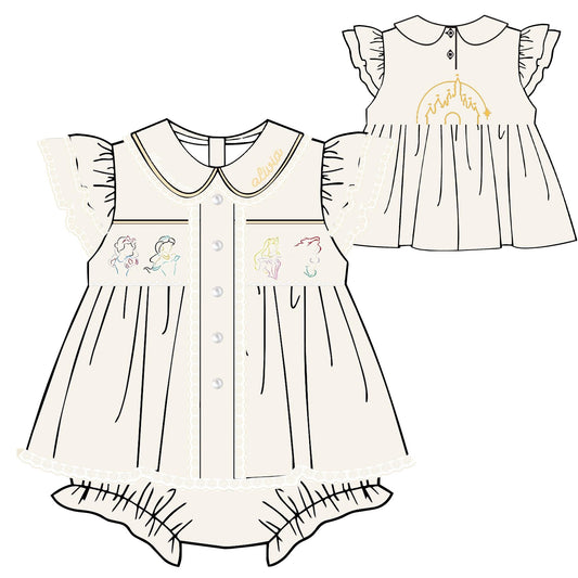 PO6 - Princess Dreams Diaper Set - Customizable - TAT NOV