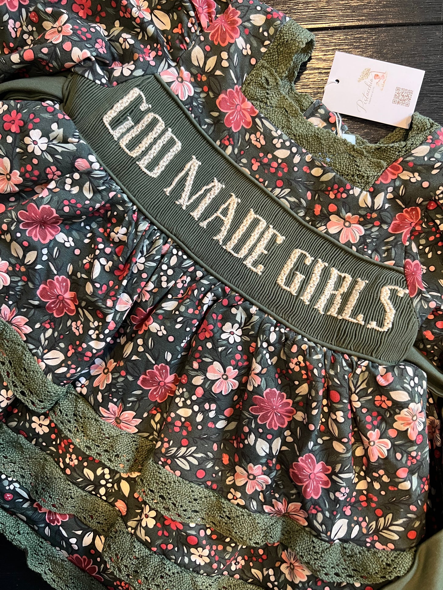 RTS - Holly Meadow Diaper Set - God Made Girls