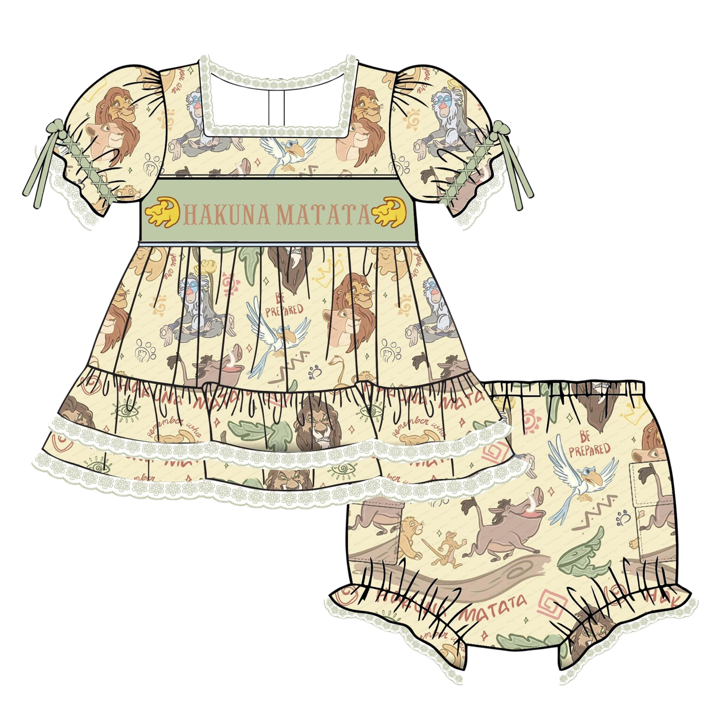 PO8 - Mane Character Diaper Set - Customizable - TAT December