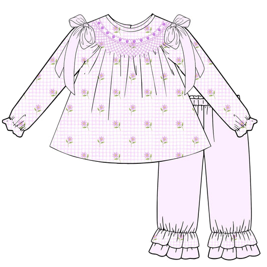 PO5 - Lilac Garden Pant Set - TAT End of Oct